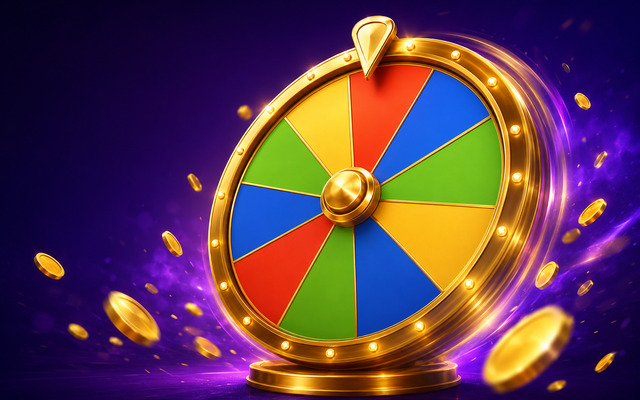 A colourful prize wheel